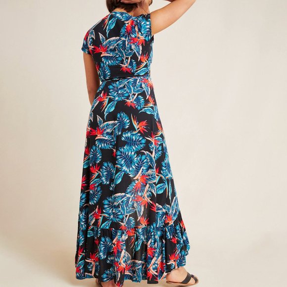 Anthropologie Ibiza Wrapped Maxi Dress - Picture 2 of 6